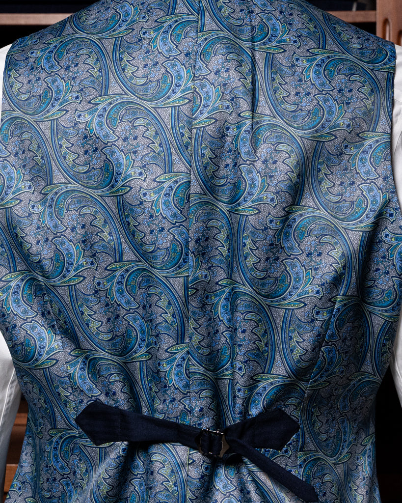 Bernini Medium Blue Suit with Vest