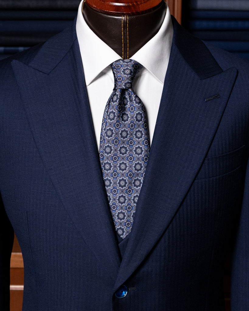 Bernini Medium Blue Suit with Vest