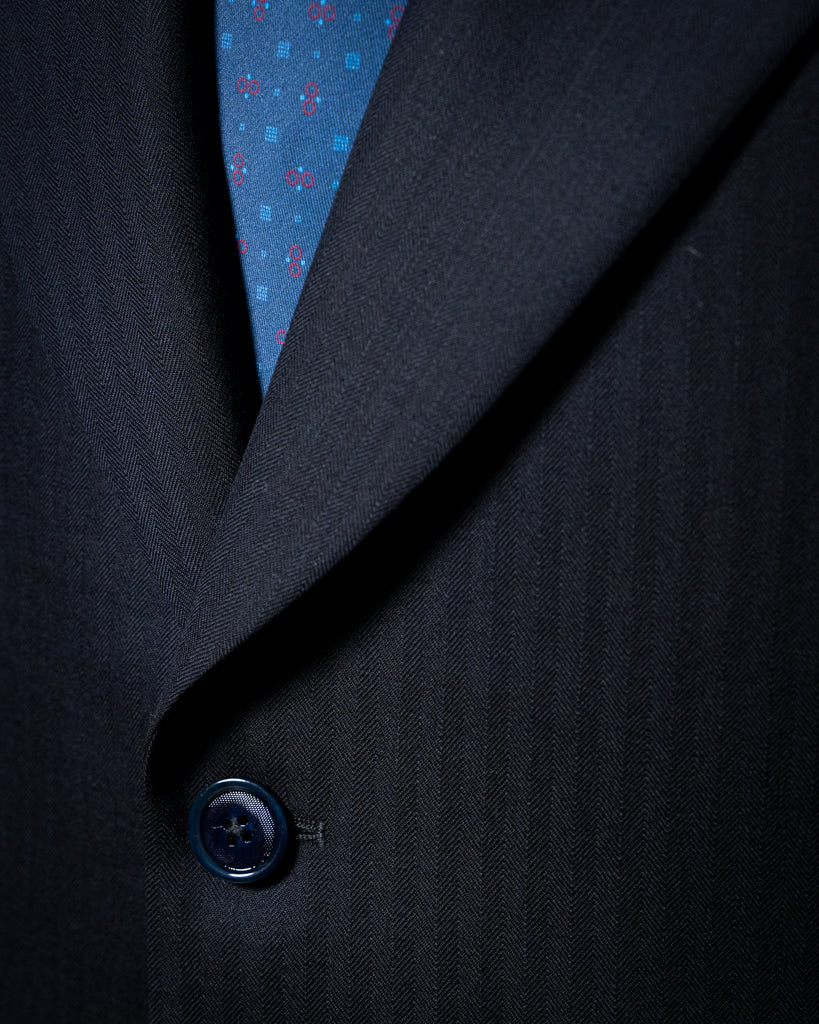 Abito Bernini Spinato Blu Reale