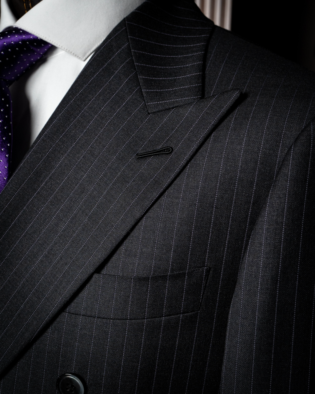 Abito Canova Gessato Grigio con Gilet