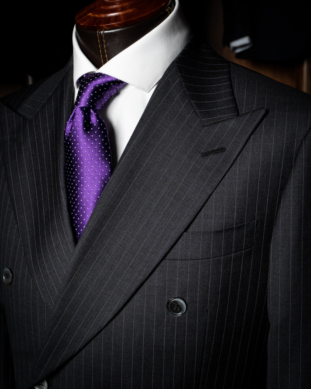 Abito Canova Gessato Grigio con Gilet