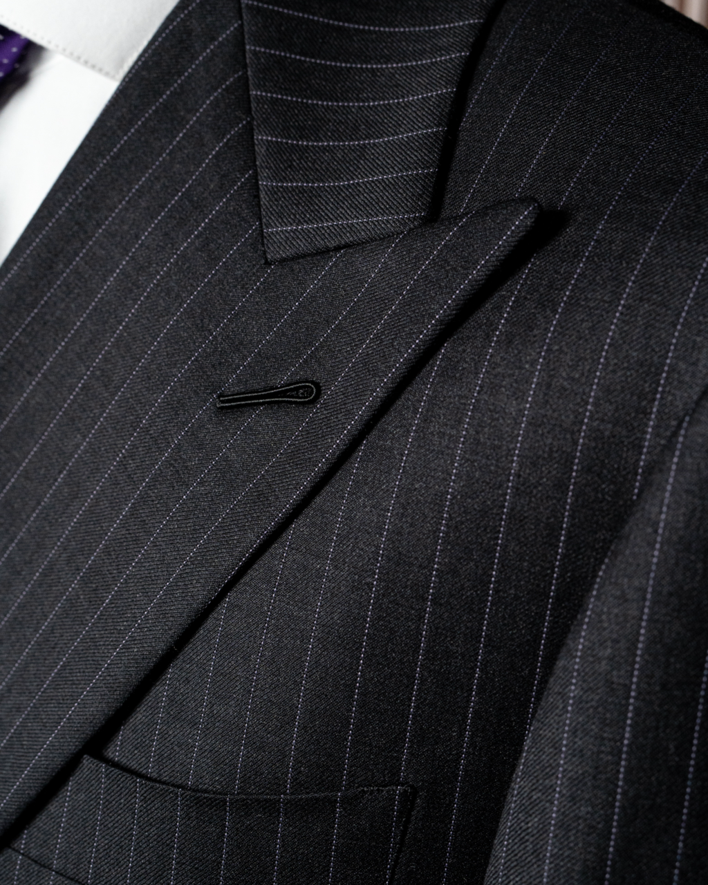Abito Canova Gessato Grigio con Gilet