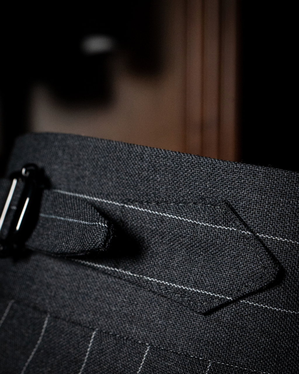 Abito Canova Gessato Grigio con Gilet