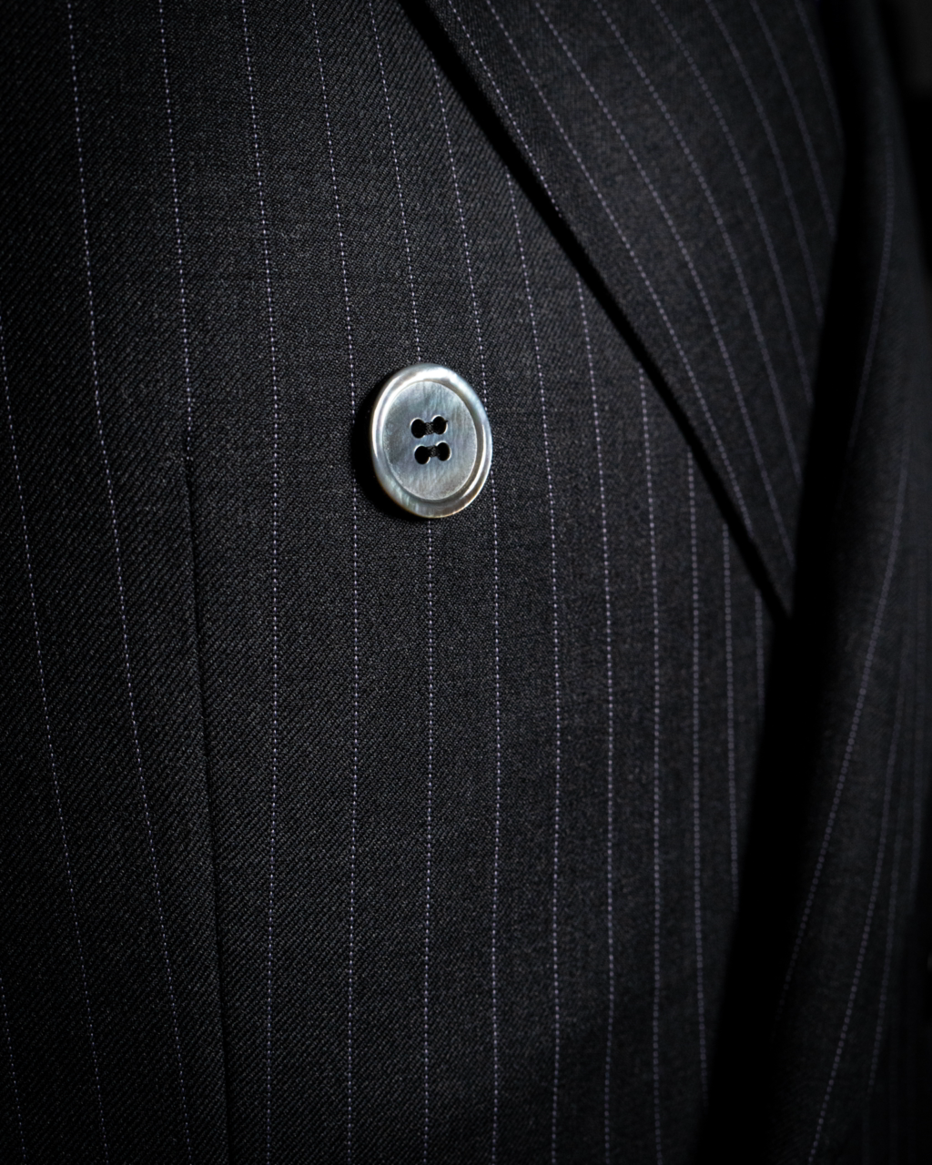 Abito Canova Gessato Grigio con Gilet