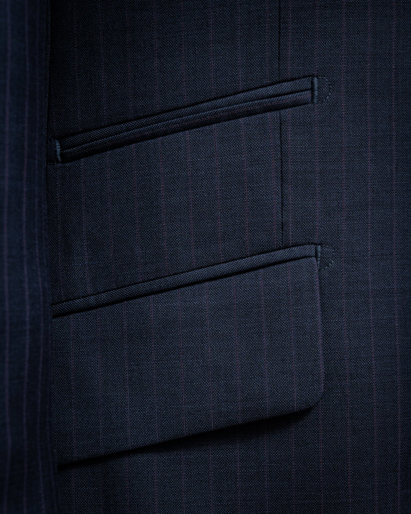 Pinstriped Blue Grinta Suit