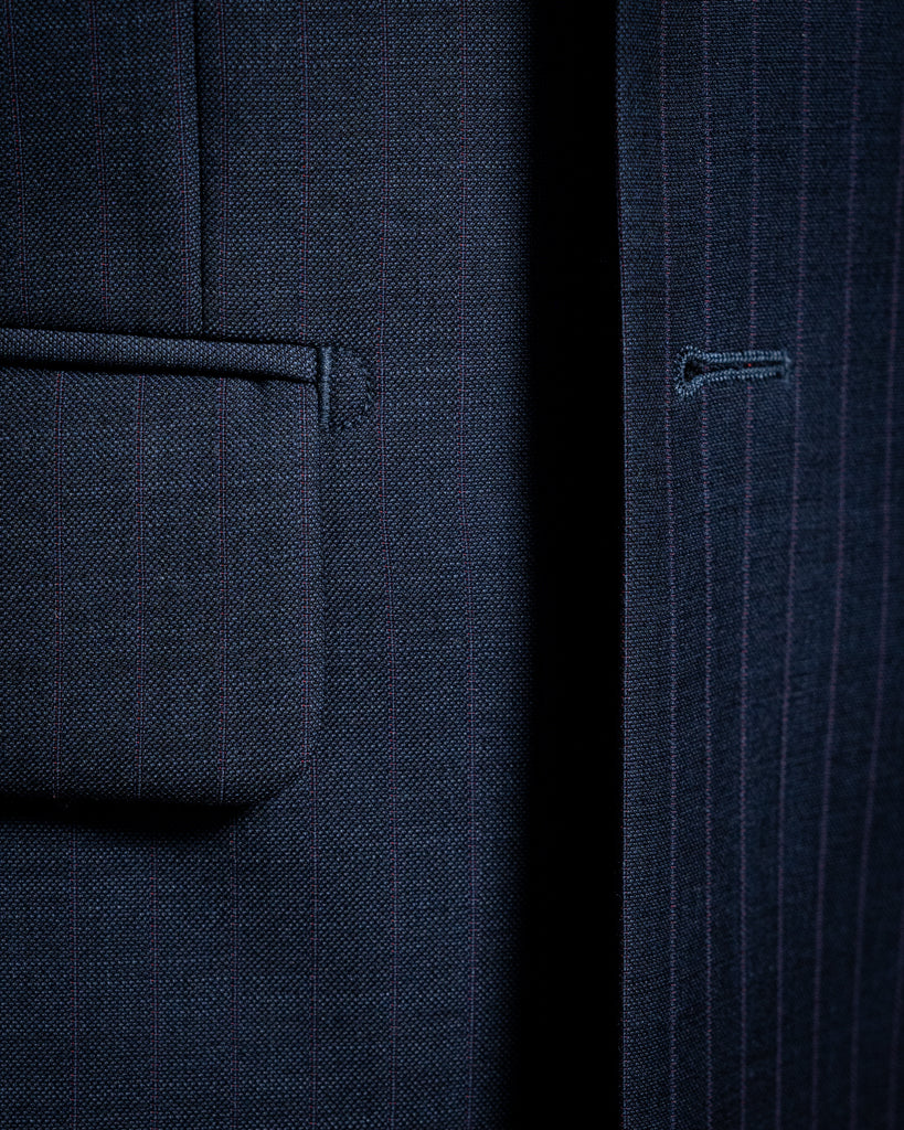 Grinta Navy Blue Pinstripe Suit