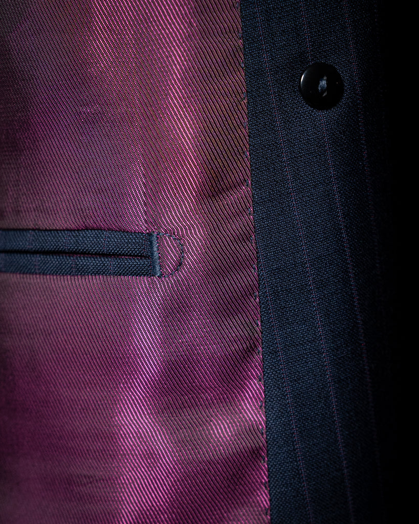 Canova Navy Blue Pinstripe Suit