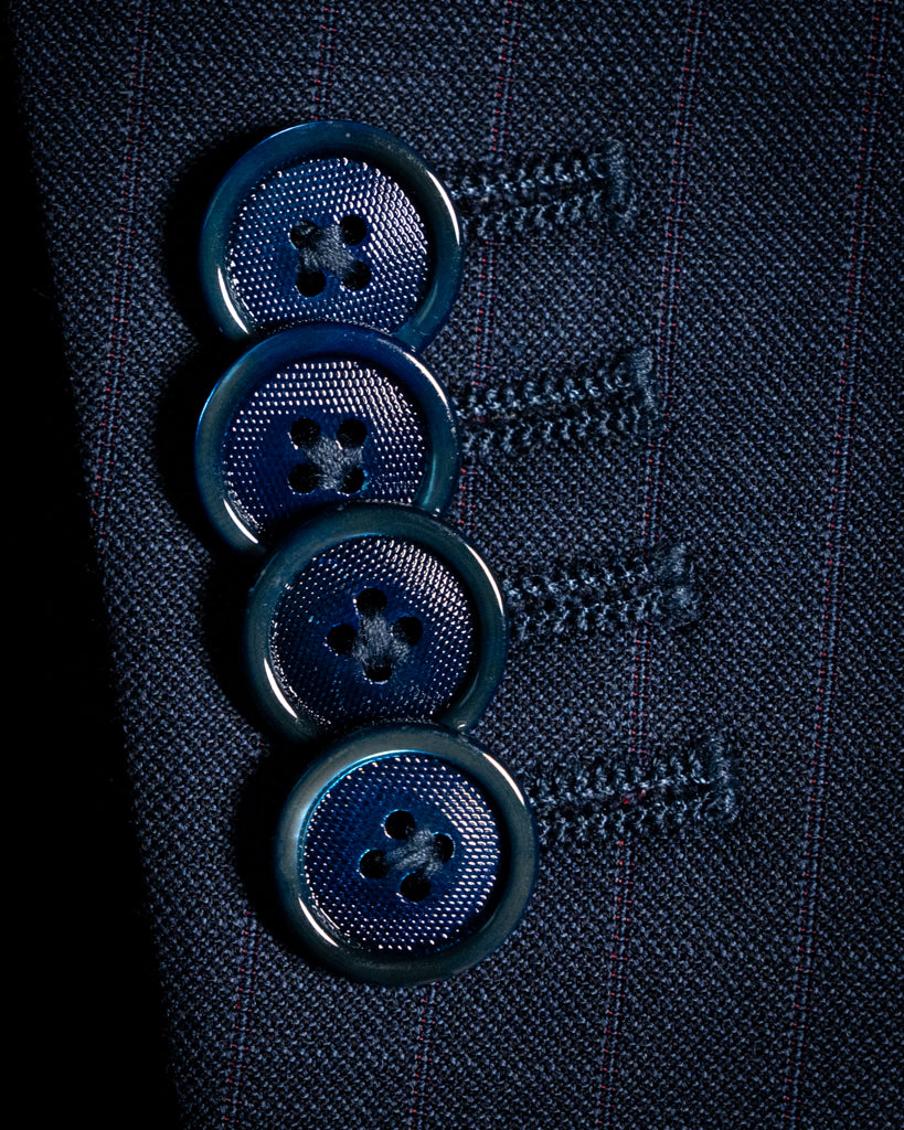 Canova Navy Blue Pinstripe Suit