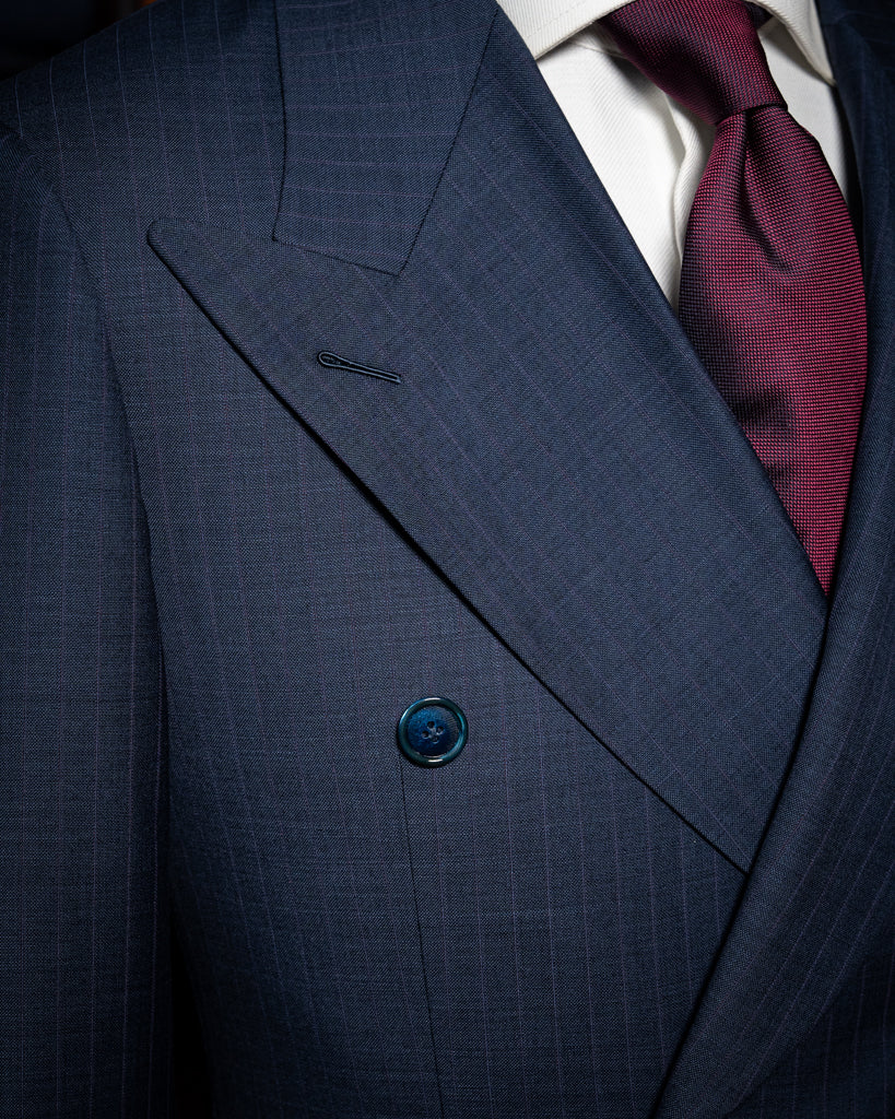 Canova Navy Blue Pinstripe Suit