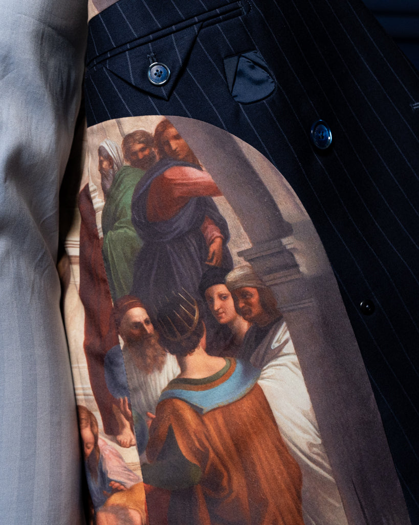 Canova Blue Pinstripe Suit