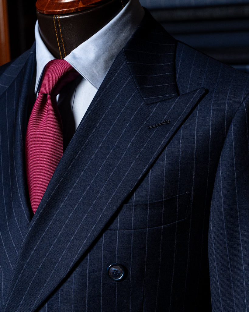 Canova Blue Pinstripe Suit