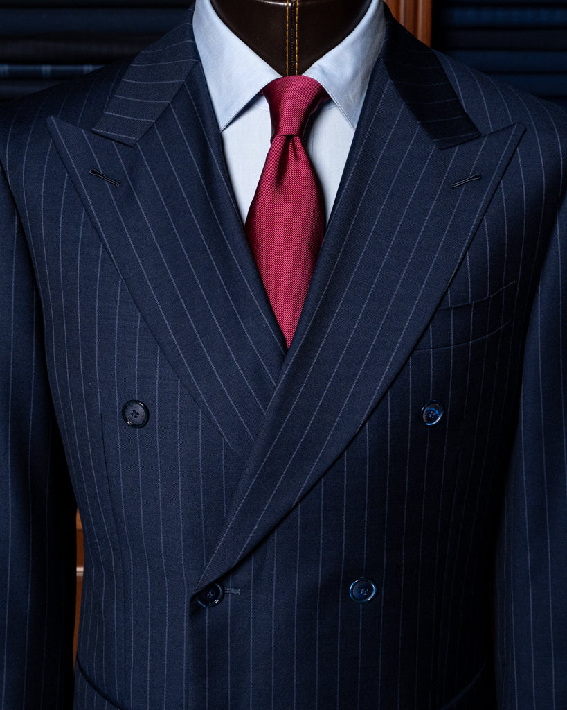 Canova Blue Pinstripe Suit