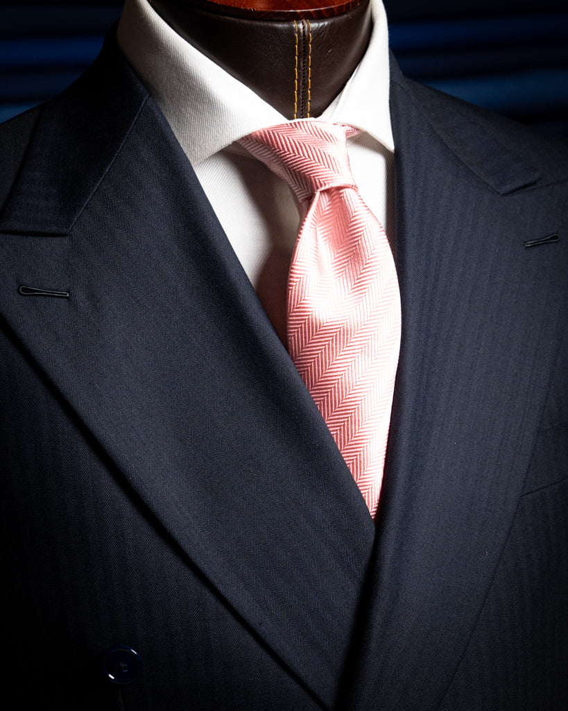 Canova Blue Herringbone Suit