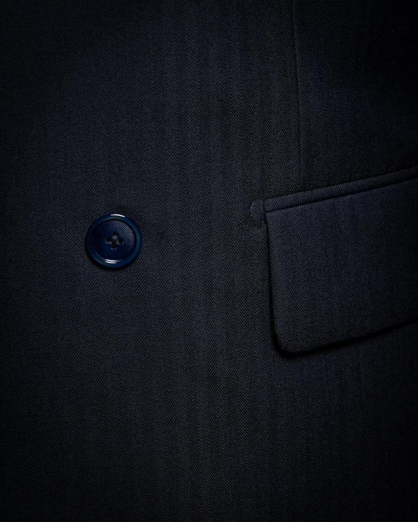 Canova Blue Herringbone Suit