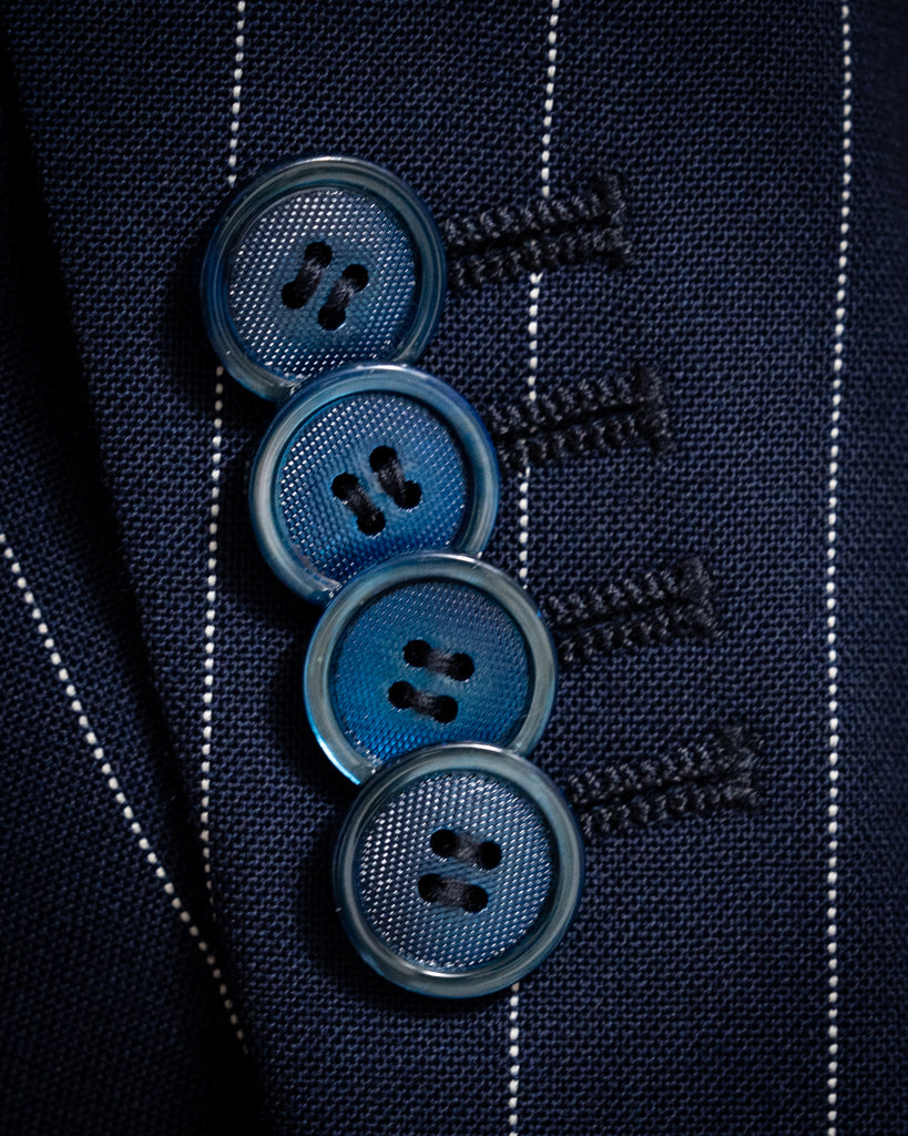 Canova Navy Blue Pinstripe Suit