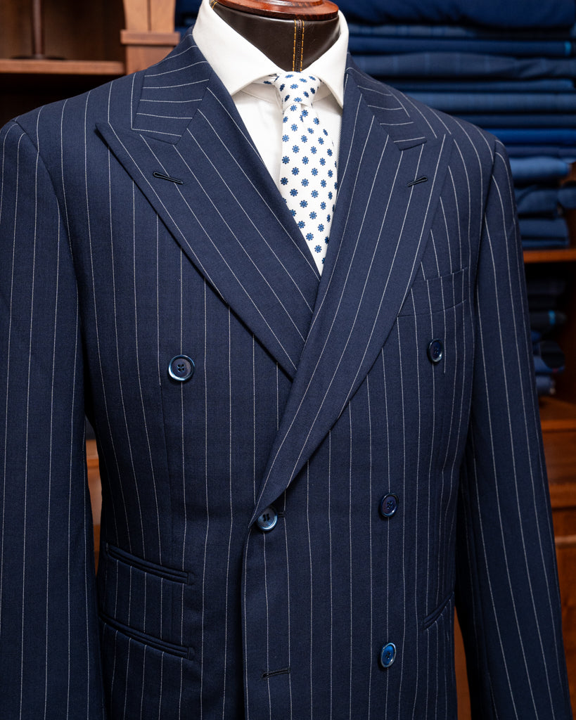 Canova Navy Blue Pinstripe Suit
