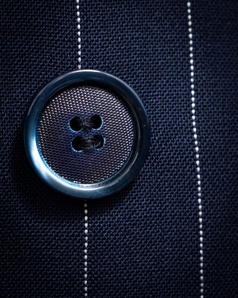 Canova Navy Blue Pinstripe Suit