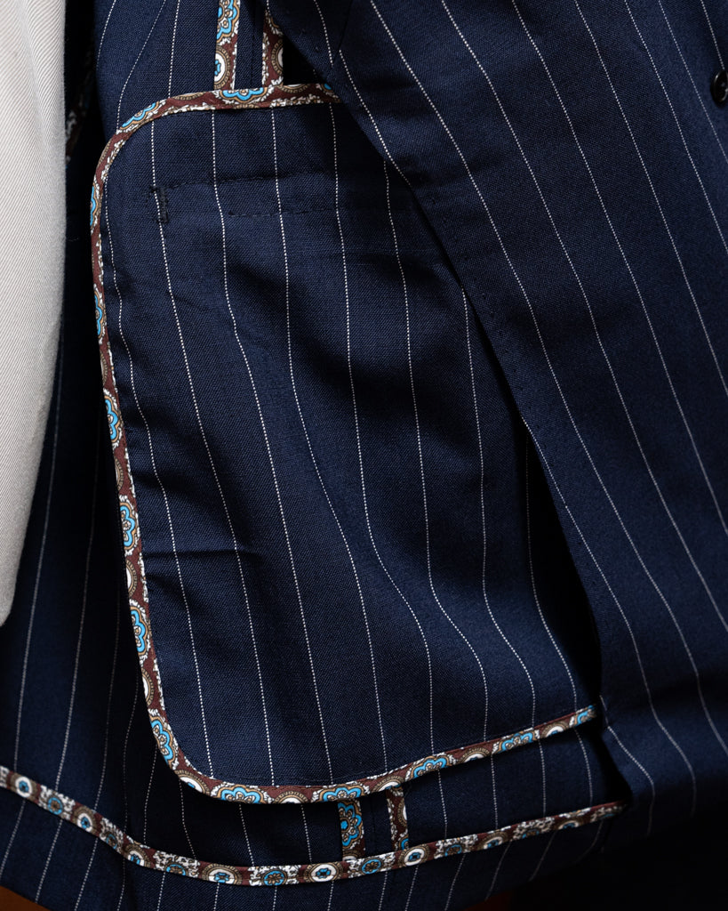 Canova Navy Blue Pinstripe Suit