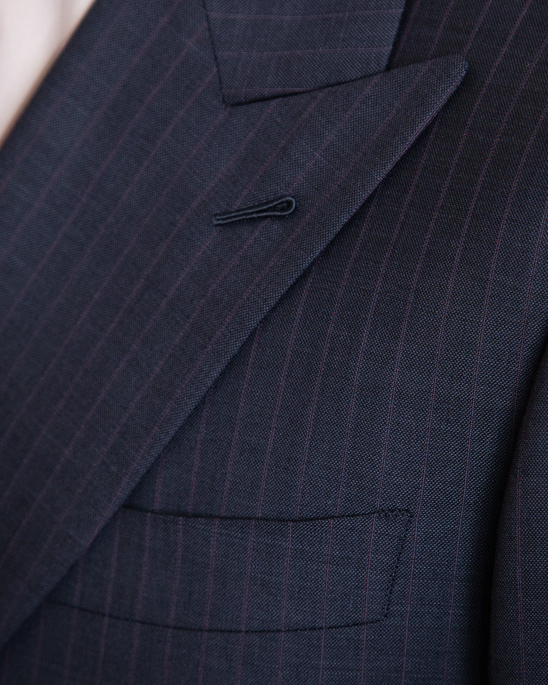 Abito Canova Gessato Blu Notte