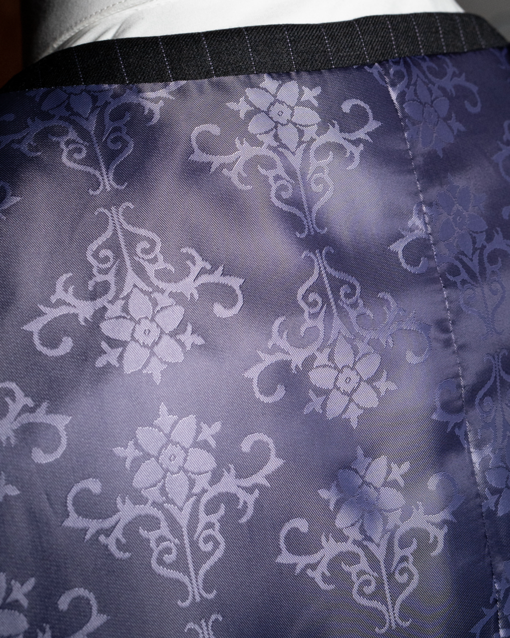 Abito Canova Gessato Grigio Fumo di Londra con Gilet