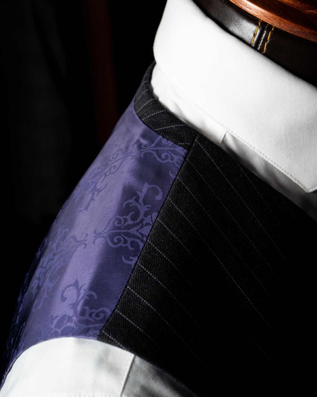 Abito Canova Gessato Grigio Fumo di Londra con Gilet