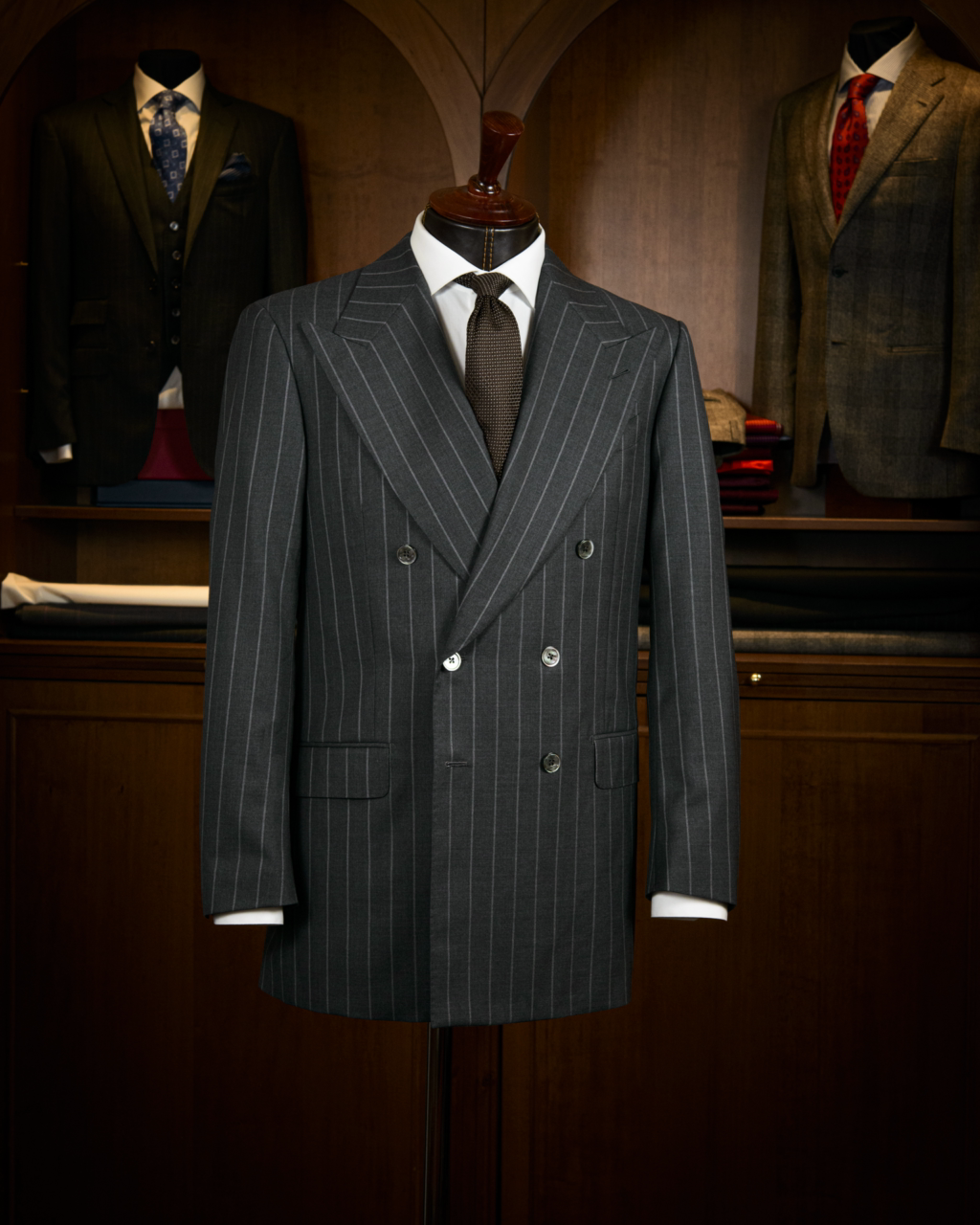 Grinta 3 Piece Gray Pinstripe Suit