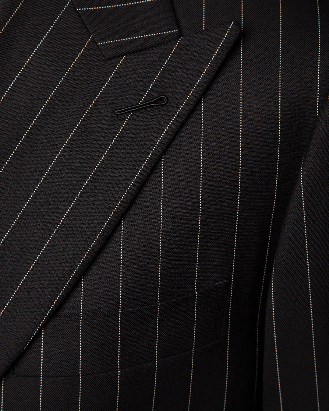 Canova Black Pinstripe Suit