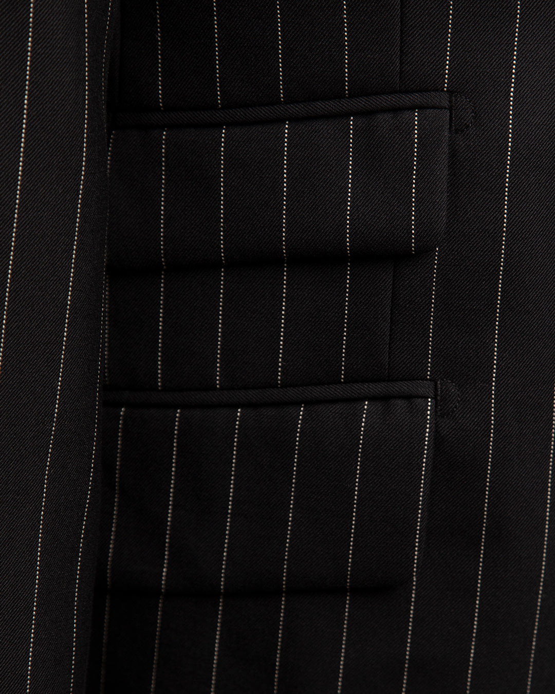 Canova Black Pinstripe Suit