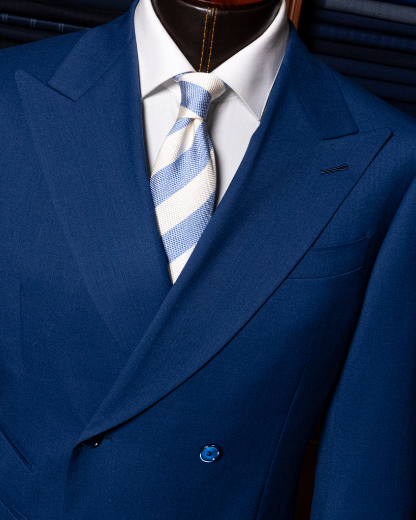 Navy Blue Double-Breasted Suit
