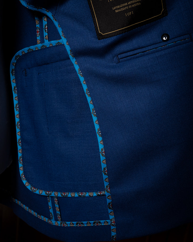 Navy Blue Double-Breasted Suit