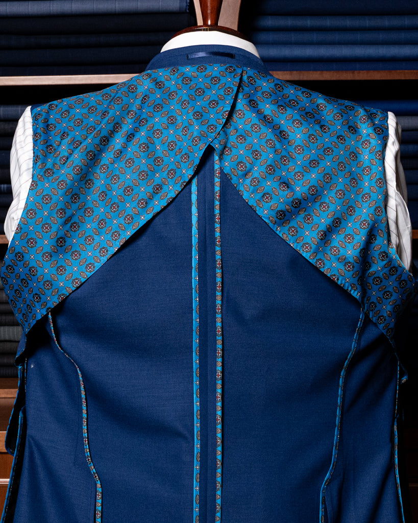 Navy Blue Double-Breasted Suit