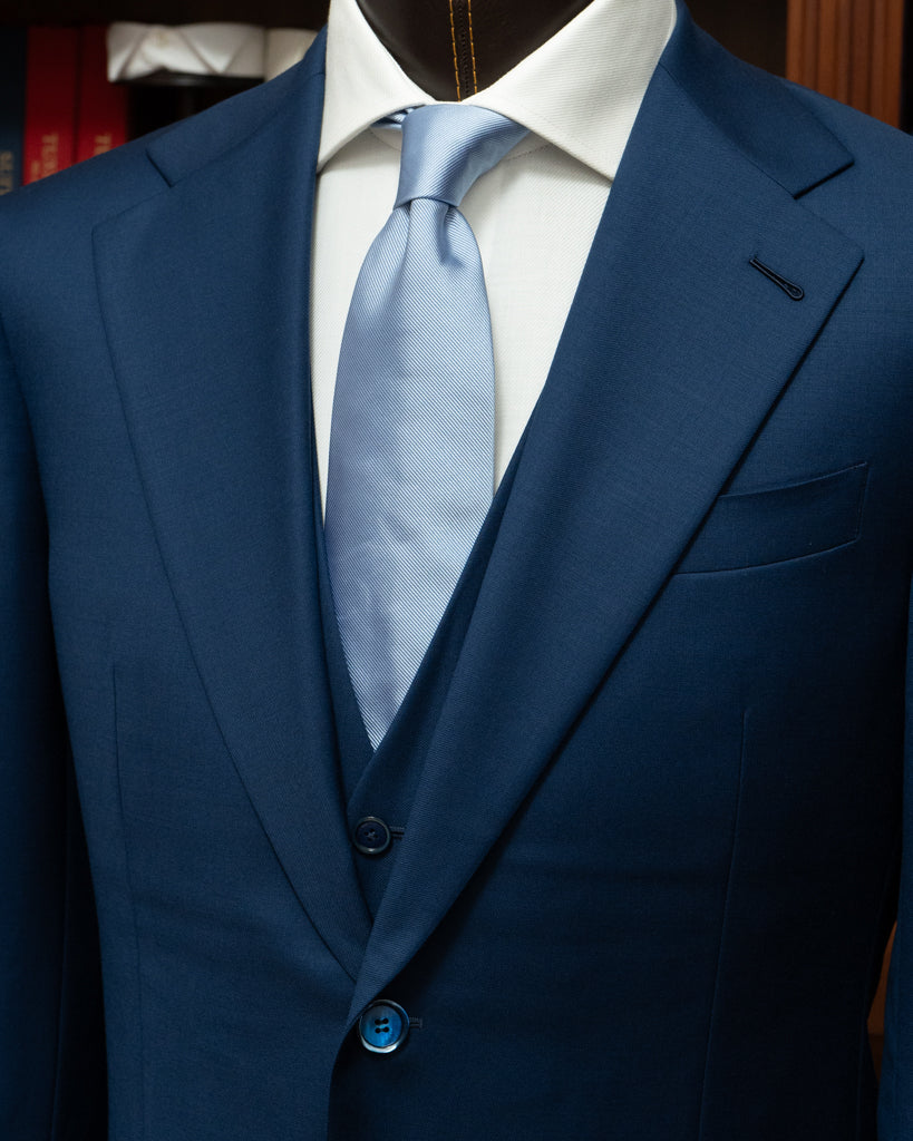 Abito Giotto Blu Acceso con Gilet