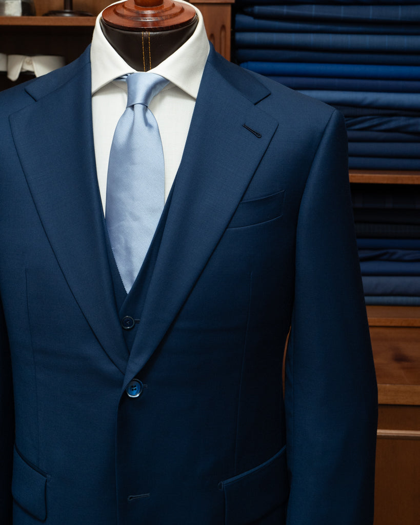 Abito Giotto Blu Acceso con Gilet