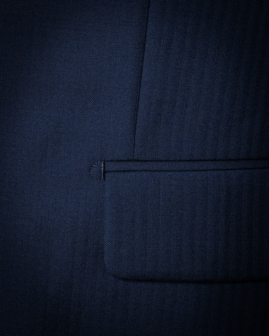 Giotto 3 Pieces Blue Herringbone Suit
