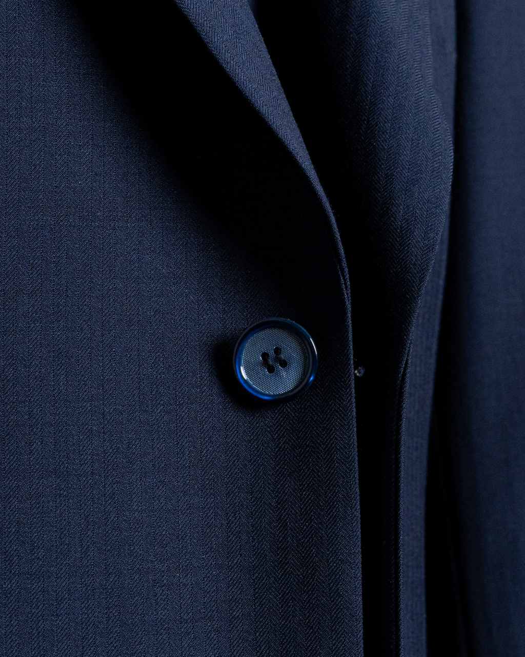 Giotto 3 Pieces Blue Herringbone Suit