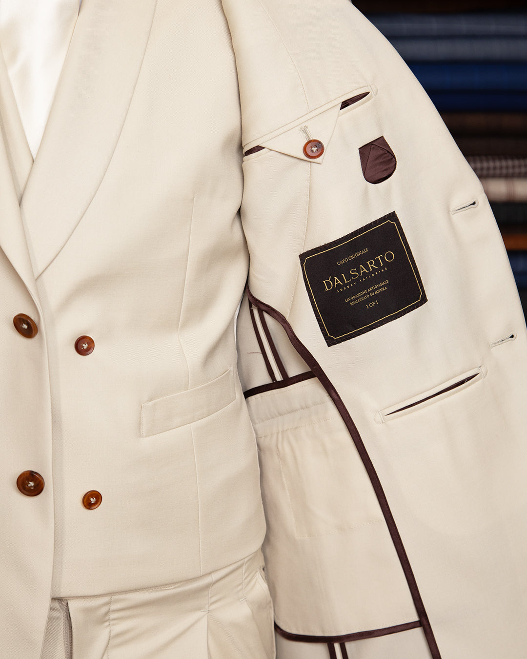 Abito Giotto Beige Biscotto con Gilet
