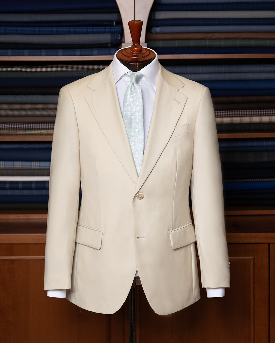 Abito Giotto Beige Biscotto con Stampa
