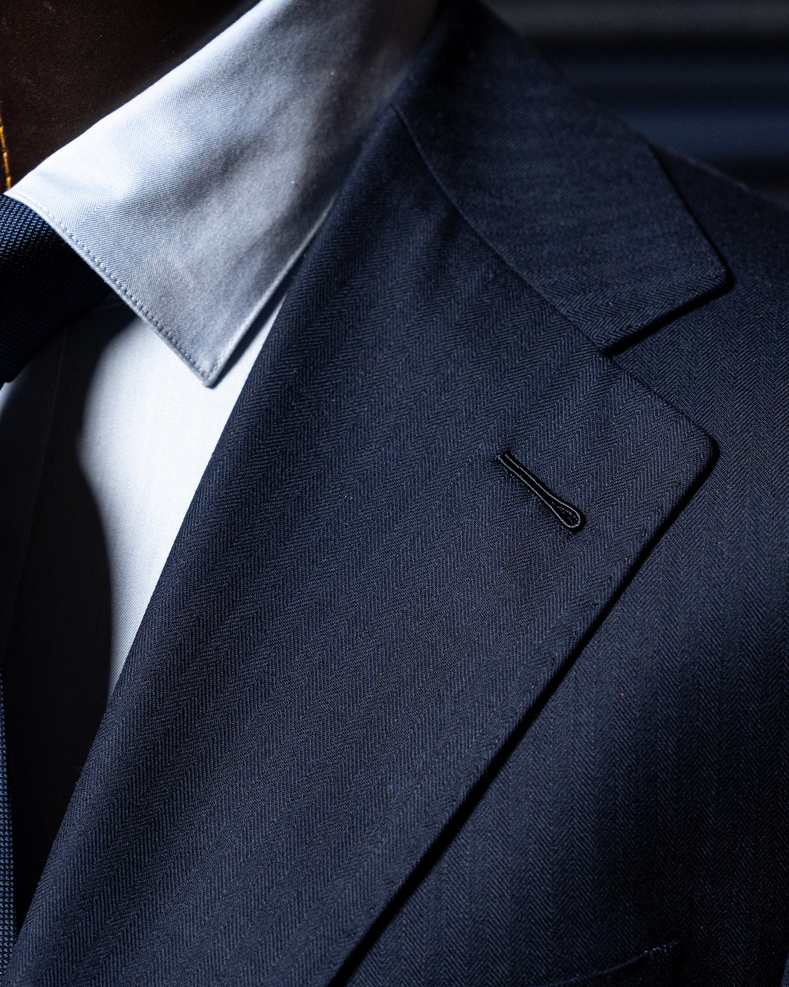 Giotto Herringbone Light Blue Suit