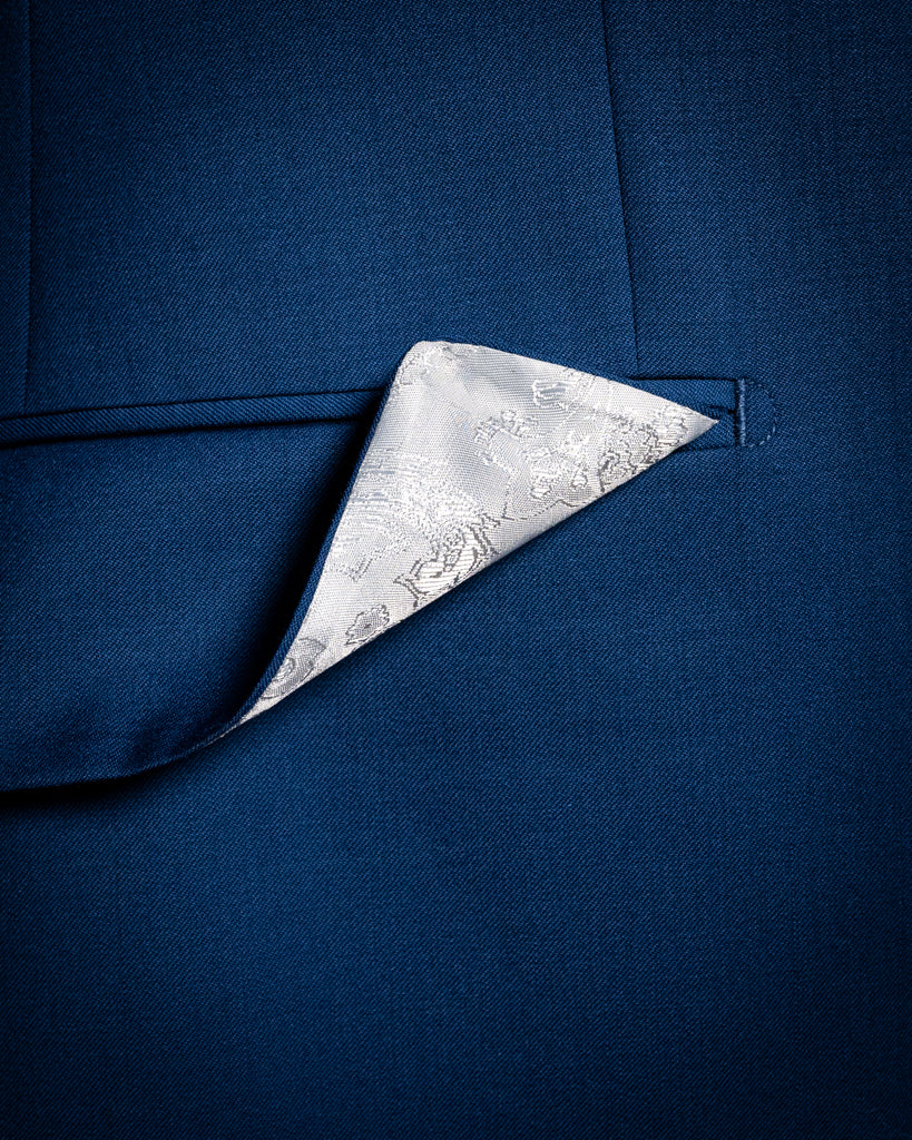 Giotto Blue Avio suit with Vest