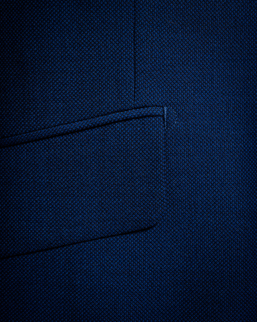 Giotto Bird's Eye Light Blue Suit