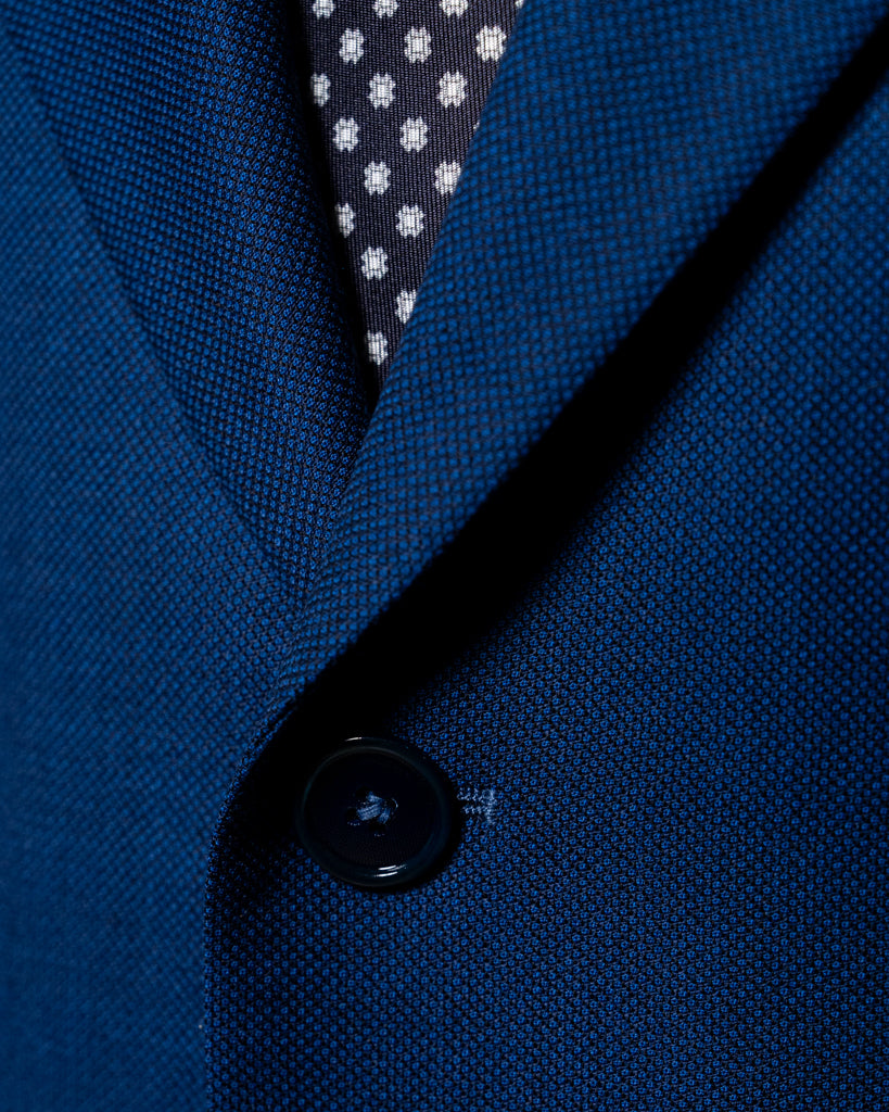 Giotto Bird's Eye Light Blue Suit