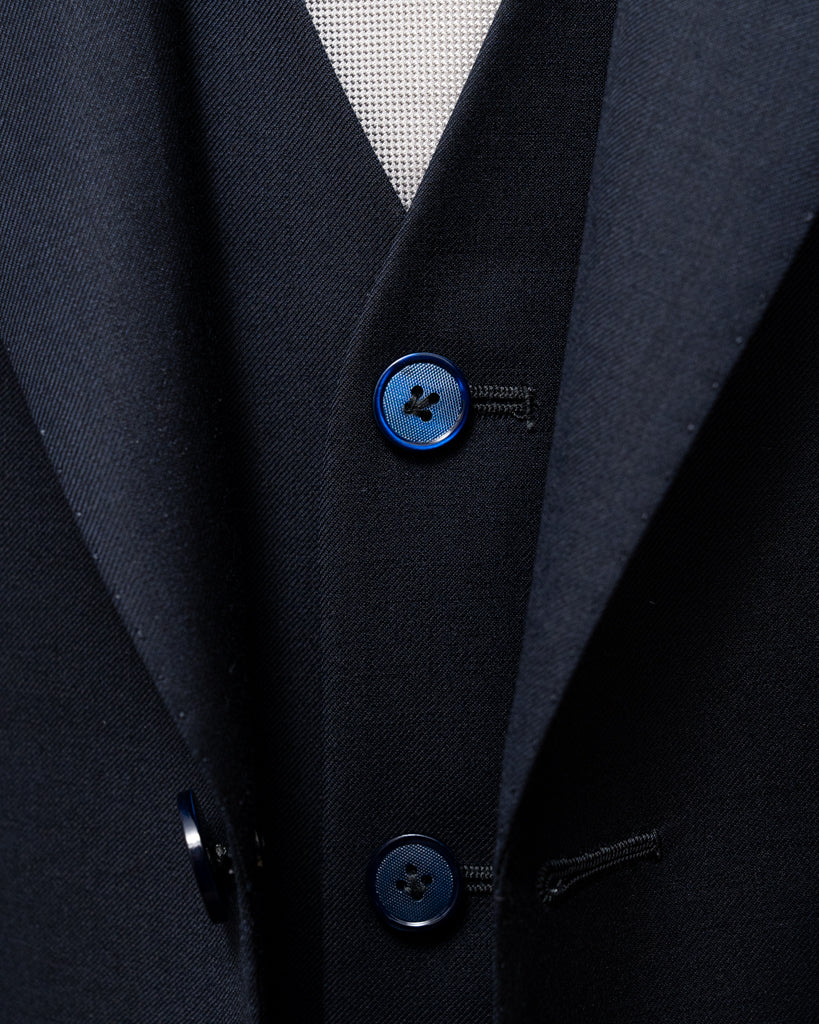 Giotto Navy Blue Super 130s Suit with Vest