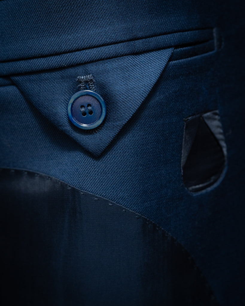 Bright Blue Giotto Suit with Vest