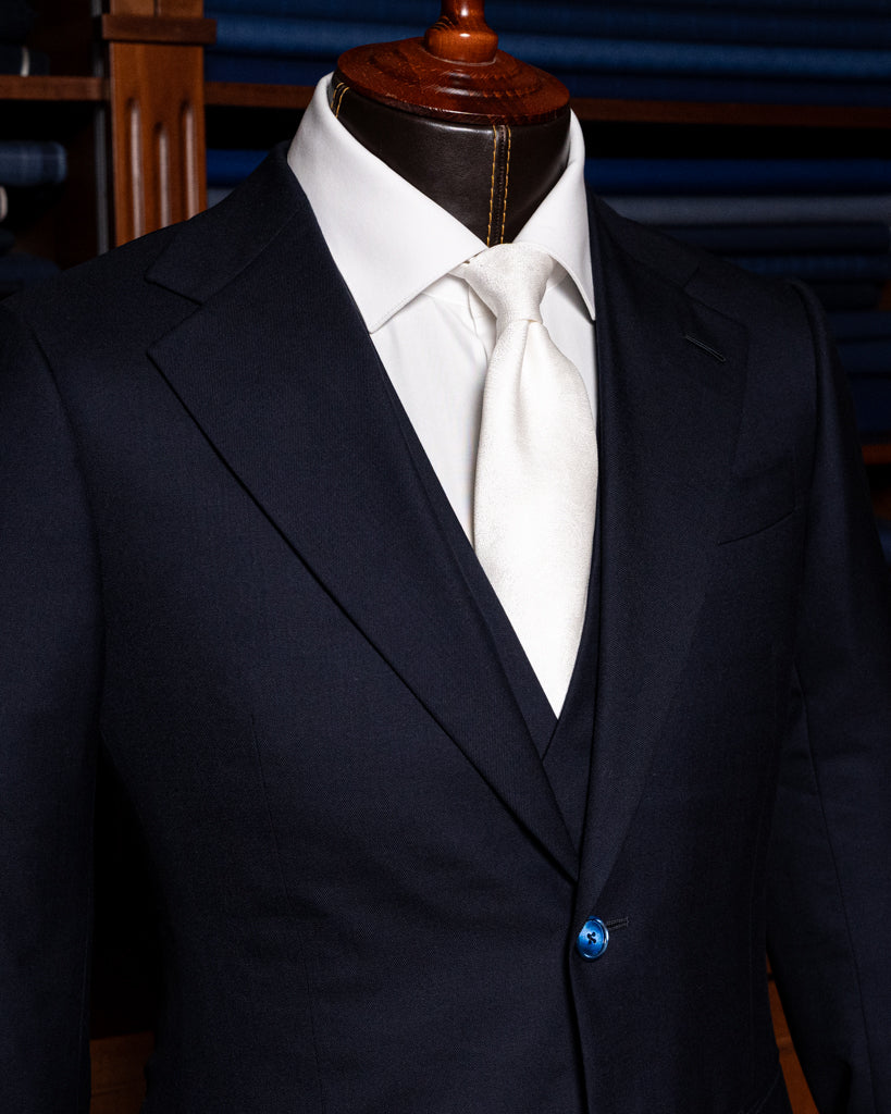 Dark Blue Giotto Suit with Vest