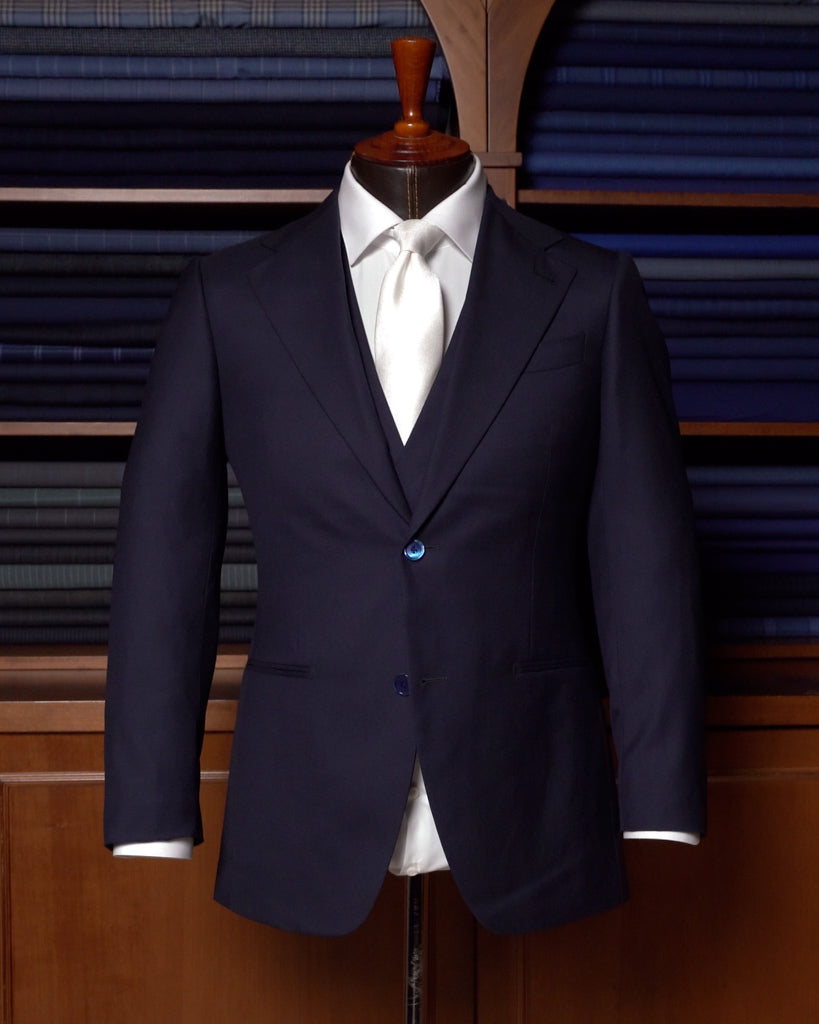 Dark Blue Giotto Suit with Vest