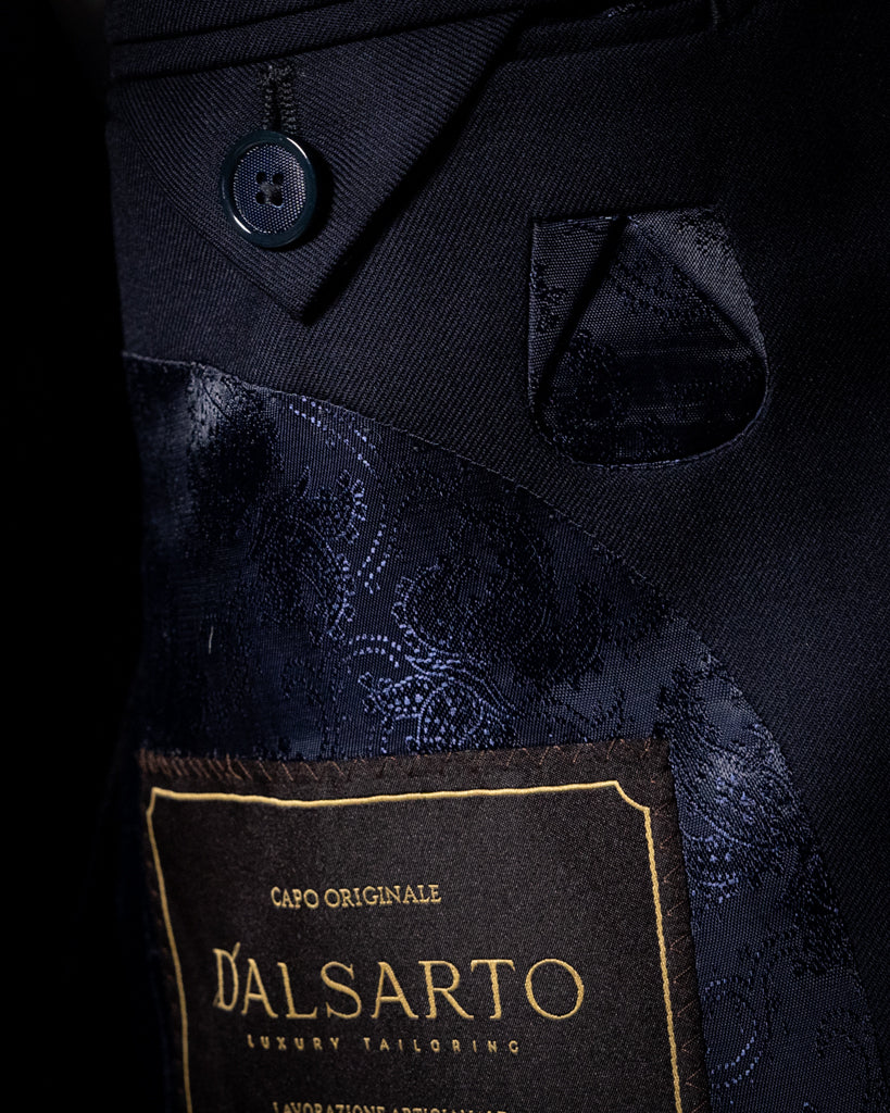 Dark Blue Giotto Suit with Vest