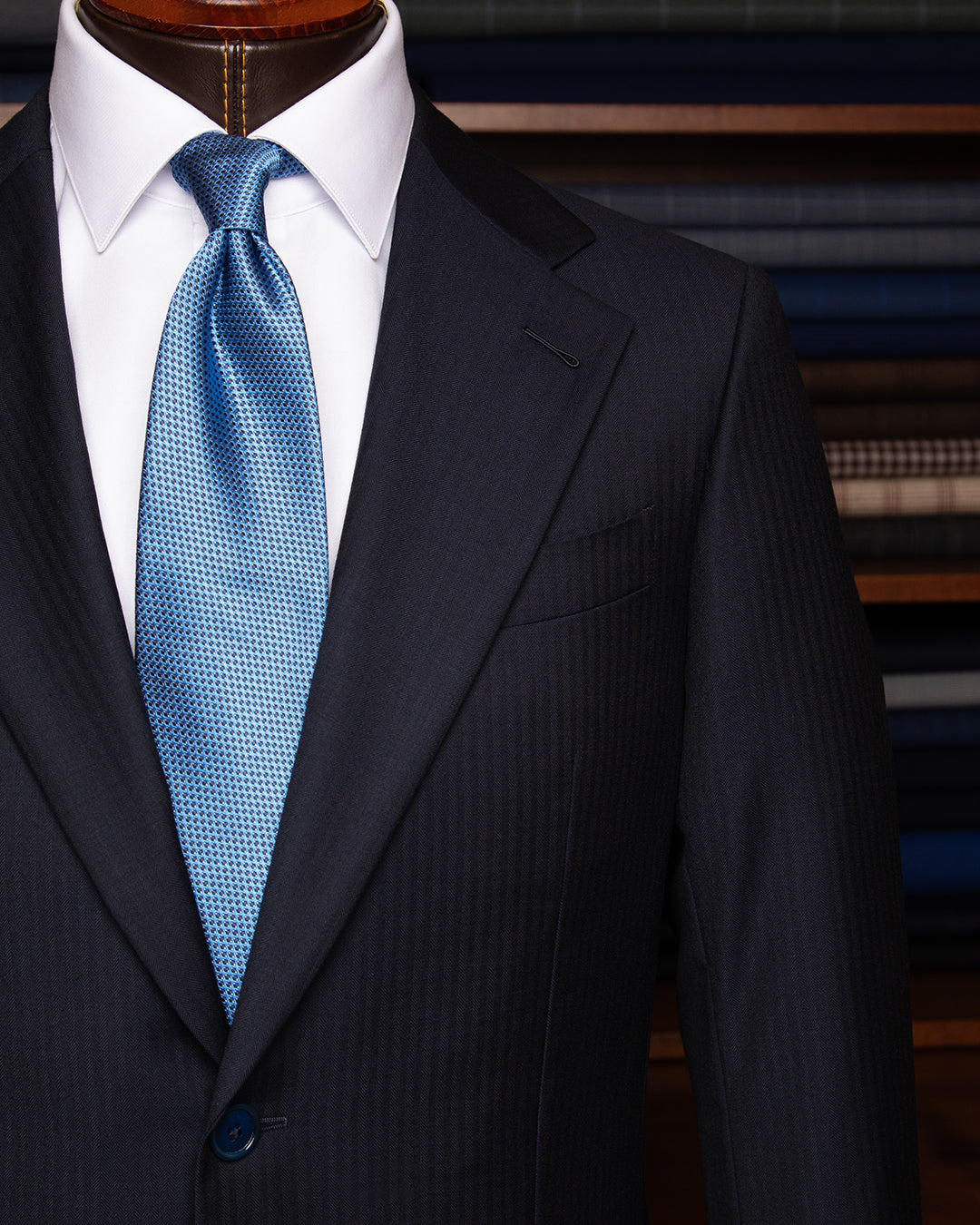 Abito Giotto Blu Scuro Spinato