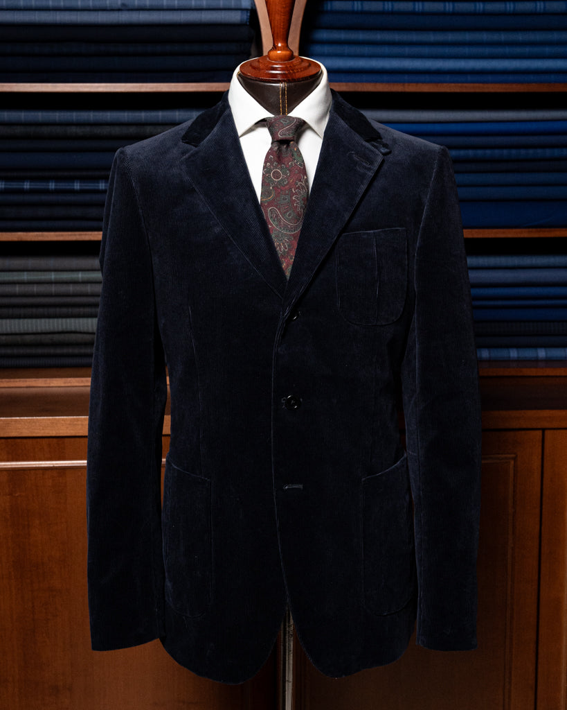 Giotto Blue Corduroy Suit
