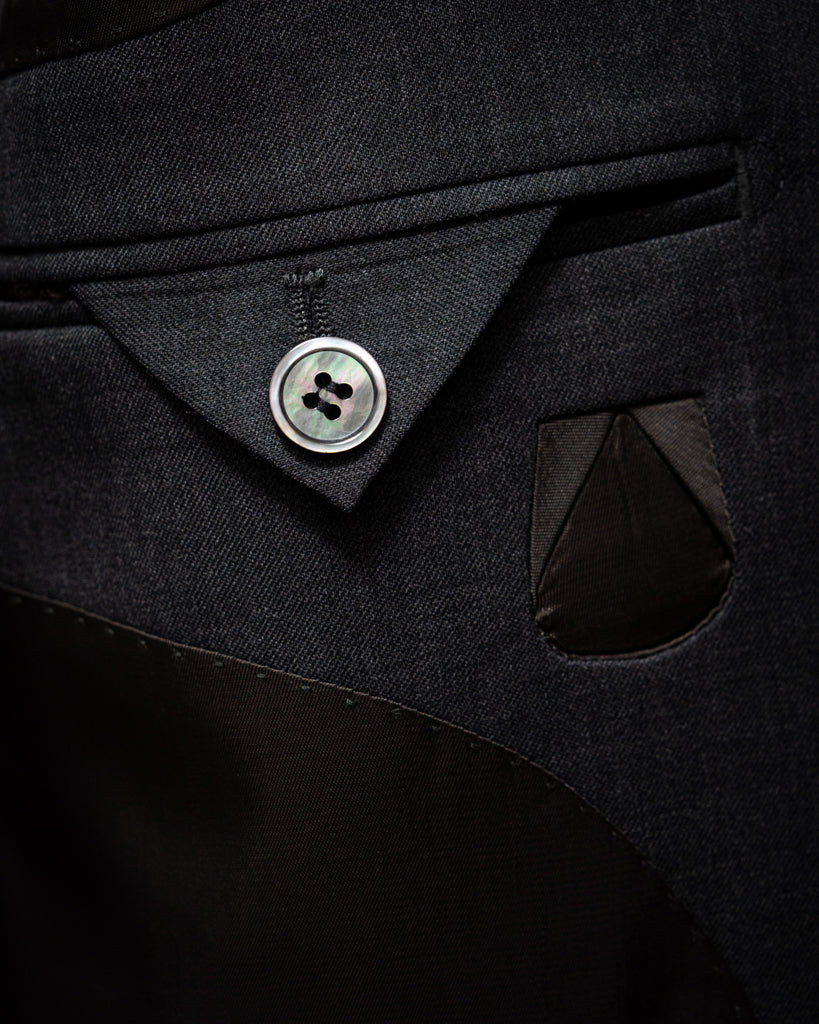 Dark Grey Giotto Suit with Vest