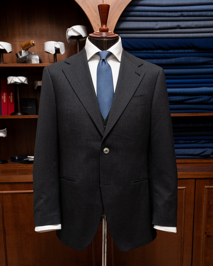 Dark Grey Giotto Suit with Vest